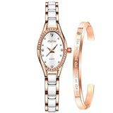 Montre élégant céramique avec Bracelet pour femme – | lasanderss.store