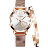 Montre et Bracelet en or Rose pour femme – | lasanderss.store