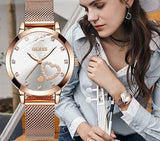 Montre et Bracelet en or Rose pour femme – | lasanderss.store