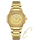 Montre Femme Carrée Acier Chronographe Étanche - 30mm Luxe – Montres | lasanderss.store