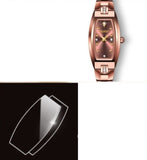 Montre Femme Rectangulaire Acier Tungstène Quartz - 15mm Or Rose – Montres | lasanderss.store