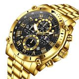 Montre Homme Acier Inoxydable Chronographe Étanche Sport - 45mm – Montres | lasanderss.store