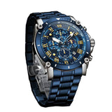 Montre Homme Acier Inoxydable Chronographe Étanche Sport - 45mm – Montres | lasanderss.store