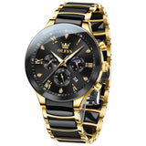 Montre Homme Chronographe Quartz bracelet céramique – Montres | lasanderss.store