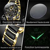Montre Homme Chronographe Quartz bracelet céramique – Montres | lasanderss.store