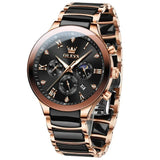 Montre Homme Chronographe Quartz bracelet céramique – Montres | lasanderss.store