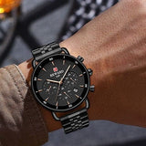 Montre hommes et femmes chronographe en acier inoxydable – | lasanderss.store