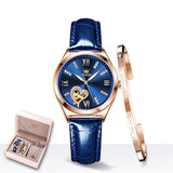 Montre mécanique Bracelet en cuir 3pcs – | lasanderss.store