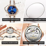 Montre mécanique en céramique et bracelet collier avec boîte pour femme – | lasanderss.store