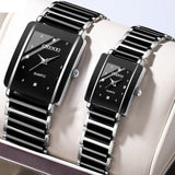 Montre pour amoureux montre Carré céramique – | lasanderss.store