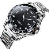 Montre Quartz Homme Acier Lumineuse Étanche 3 Bars - Cadran 41mm – Montres | lasanderss.store