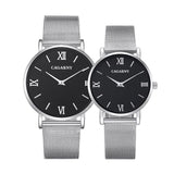 Montre Ultra - fine pour hommes et femmes, bracelet en acier inoxydable – | lasanderss.store
