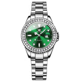 Montre vert à Quartz pour femmes bracelet en cuir vert élégant – | lasanderss.store