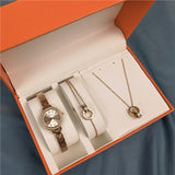 Montres à Quartz Bracelet chaîne coffret cadeau de bijoux pour femme – | lasanderss.store