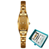Montres à Quartz en acier tungstène Design élégant pour femmes – coffret bijoux | lasanderss.store