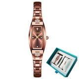Montres à Quartz en acier tungstène Design élégant pour femmes – coffret bijoux | lasanderss.store