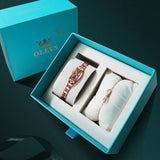 Montres à Quartz en acier tungstène Design élégant pour femmes – coffret bijoux | lasanderss.store