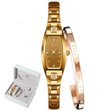 Montres à Quartz en acier tungstène Design élégant pour femmes – coffret bijoux | lasanderss.store