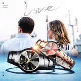 Montres Couple Acier Tungstène Quartz Étanche - Homme 37mm Femme 26mm – Montres | lasanderss.store