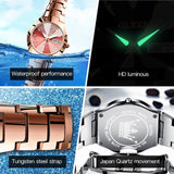 Montres Couple Acier Tungstène Quartz Étanche - Homme 37mm Femme 26mm – Montres | lasanderss.store