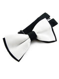 nœud papillon blanc noir pour homme