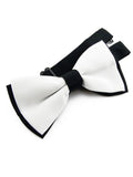Nœud Papillon Blanc Noir Homme - Pré - Noué Réglable Élégant – Nœuds Papillon | lasanderss.store