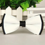 Nœud Papillon Blanc Noir Homme - Pré - Noué Réglable Élégant – Nœuds Papillon | lasanderss.store