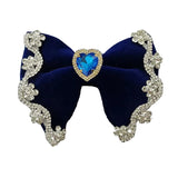 Nœud Papillon Bleu Velours Strass - Mode Élégant Unisexe – Nœuds Papillon | lasanderss.store