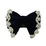 Nœud Papillon Bleu Velours Strass - Mode Élégant Unisexe – Nœuds Papillon | lasanderss.store