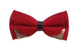 Nœud Papillon Métal Scintillant Britannique Pré - Attaché - Polyester – Nœuds Papillon | lasanderss.store