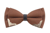 Nœud Papillon Métal Scintillant Britannique Pré - Attaché - Polyester – Nœuds Papillon | lasanderss.store