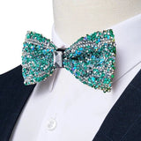Nœud Papillon Paillettes Doré Pré - Noué - Luxe Cristal Brillant Mariage – Nœuds Papillon | lasanderss.store
