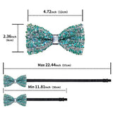 Nœud Papillon Paillettes Doré Pré - Noué - Luxe Cristal Brillant Mariage – Nœuds Papillon | lasanderss.store