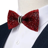Nœud Papillon Paillettes Doré Pré - Noué - Luxe Cristal Brillant Mariage – Nœuds Papillon | lasanderss.store