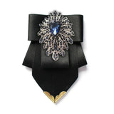 Nœud Papillon Strass Bleus Zircon Britannique Fait Main - Polyester – Nœuds Papillon | lasanderss.store
