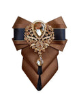 Nœud Papillon Strass Britannique Broche Pochette - Polyester Luxe – Nœuds Papillon | lasanderss.store
