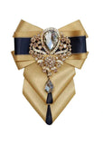 Nœud Papillon Strass Britannique Broche Pochette - Polyester Luxe – Nœuds Papillon | lasanderss.store