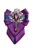 Nœud Papillon Strass Britannique Broche Pochette - Polyester Luxe – Nœuds Papillon | lasanderss.store