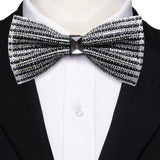 Nœud Papillon Strass Cristal Doré - Luxe Diamant Brillant Mariage – Nœuds Papillon | lasanderss.store