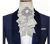 Nœud Papillon Strass Fleurs Original Fait Main - Polyester Luxe – Nœuds Papillon | lasanderss.store