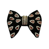 Nœud Papillon Velours Cachemire Strass Fait Main - Bijoux Luxe – Nœuds Papillon | lasanderss.store