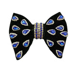 Nœud Papillon Velours Cachemire Strass Fait Main - Bijoux Luxe – Nœuds Papillon | lasanderss.store