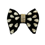 Nœud Papillon Velours Cachemire Strass Fait Main - Bijoux Luxe – Nœuds Papillon | lasanderss.store