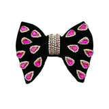 Nœud Papillon Velours Cachemire Strass Fait Main - Bijoux Luxe – Nœuds Papillon | lasanderss.store