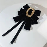 Nœud Papillon Velours Strass Vintage Unisexe - Broche 12x20cm – Broches | lasanderss.store