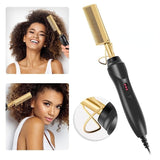 Peigne chauffant pour lisser les cheveux ou perruque – | lasanderss.store