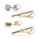 Set 8 Pièces Pinces Cravate Boutons Manchette - Boîte Cadeau Luxe – Accessoires | lasanderss.store