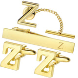 Set Broche Pinces Cravate Boutons Manchette Or - Monogramme Personnalisé – Accessoires | lasanderss.store
