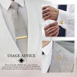 Set Broche Pinces Cravate Boutons Manchette Or - Monogramme Personnalisé – Accessoires | lasanderss.store