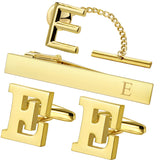 Set Broche Pinces Cravate Boutons Manchette Or - Monogramme Personnalisé – Accessoires | lasanderss.store